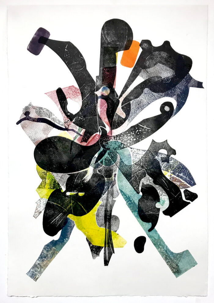 OLA EIBL /// VIGOR / IMPULSO-RESONANZ VERSION III - 13 / 490x330mm / Monotypie / 2024