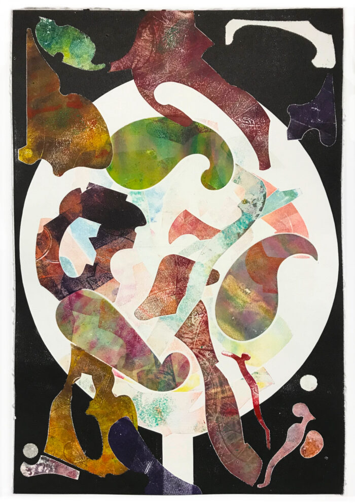 OLA EIBL /// VIGOR / IMPULSO-RESONANZ VERSION III - 17A / 490x330mm / Monotypie / 2024