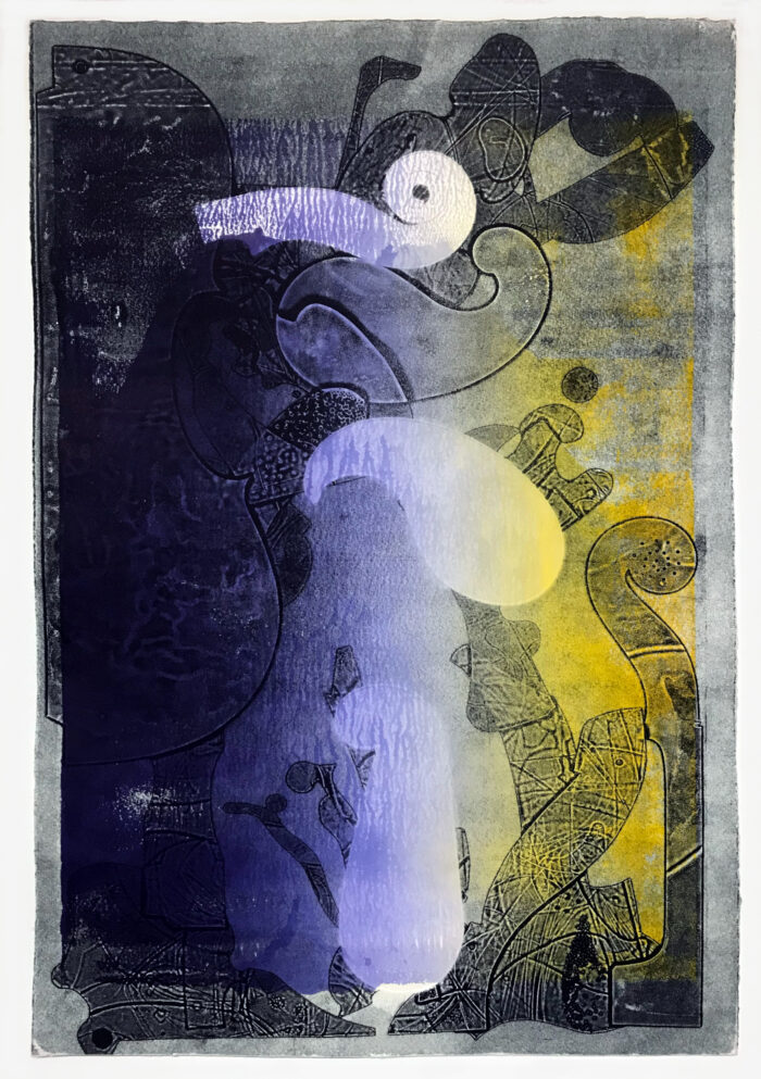 OLA EIBL /// VIGOR / IMPULSO-RESONANZ VERSION III - 20B / 490x330mm / Monotypie / 2024
