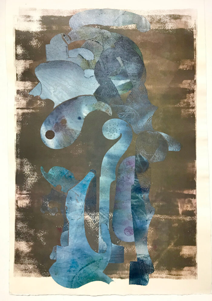 OLA EIBL /// VIGOR / IMPULSO-RESONANZ VERSION III - 22B / 490x330mm / Monotypie / 2024