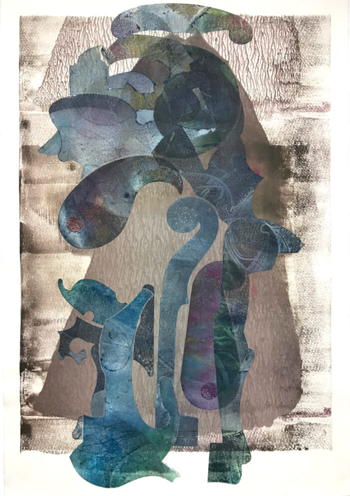 OLA EIBL /// VIGOR / IMPULSO-RESONANZ VERSION III - 23B / 490x330mm / Monotypie / 2024