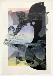 OLA EIBL /// VIGOR / IMPULSO-RESONANZ VERSION III - 26C / 370x255mm / Monotypie / 2024