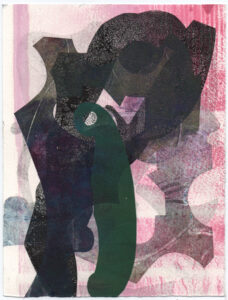 Monotypie S04 /// VIGOR / IMPULSO-RESONANZ VERSION III / 20x15cm / 2024 //// OLA EIBL