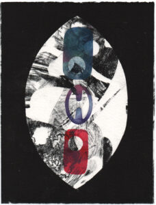 Monotypie S06 /// VIGOR / IMPULSO-RESONANZ VERSION III / 20x15cm / 2024 //// OLA EIBL