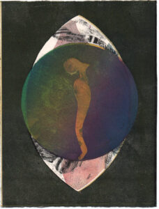 Monotypie S07 /// VIGOR / IMPULSO-RESONANZ VERSION III / 20x15cm / 2024 //// OLA EIBL