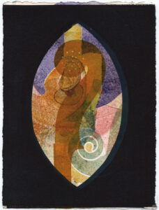 Monotypie S08 /// VIGOR / IMPULSO-RESONANZ VERSION III / 20x15cm / 2024 //// OLA EIBL
