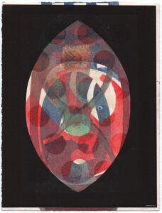Monotypie S10 /// VIGOR / IMPULSO-RESONANZ VERSION III / 20x15cm / 2024 //// OLA EIBL