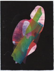 Monotypie S11 /// VIGOR / IMPULSO-RESONANZ VERSION III / 20x15cm / 2024 //// OLA EIBL