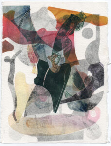 Monotypie S14 /// VIGOR / IMPULSO-RESONANZ VERSION III / 20x15cm / 2024 //// OLA EIBL