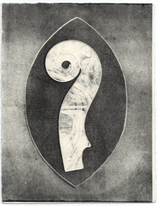 Monotypie S16 /// VIGOR / IMPULSO-RESONANZ VERSION III / 20x15cm / 2024 //// OLA EIBL